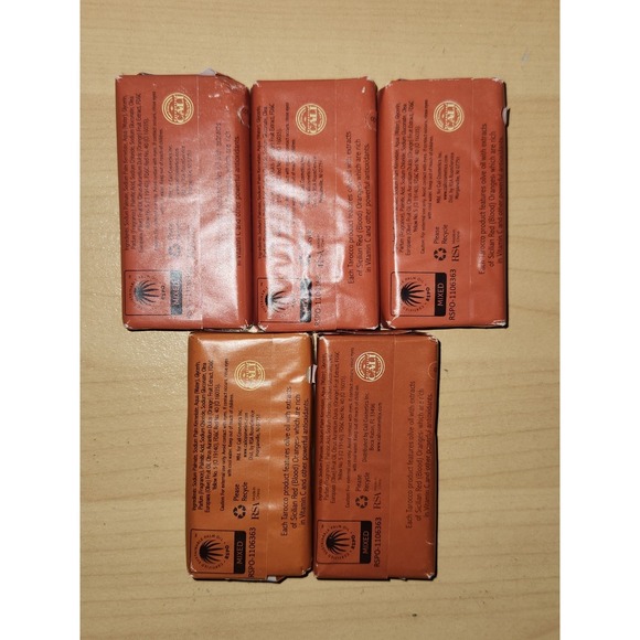 5~Tarocco Sicilian Blood Orange Travel/Guest Size Face & Body Soap Bar 1.0 Oz Ea - Picture 3 of 4